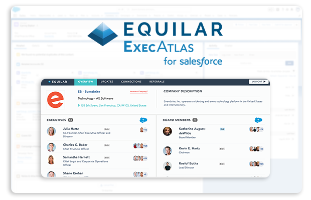 Equilar ExecAtlas is available for Salesforce on AppExchange