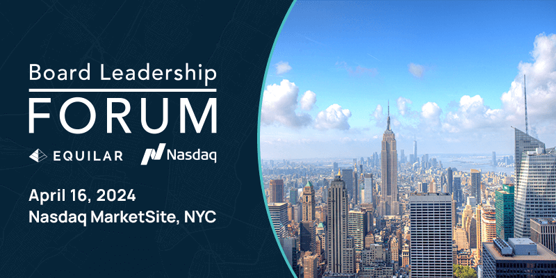 equilar board leadership forum 2024