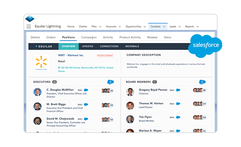 Integrate ExecAtlas into your CRM to receive superior relationship intelligence within your company's workflow.